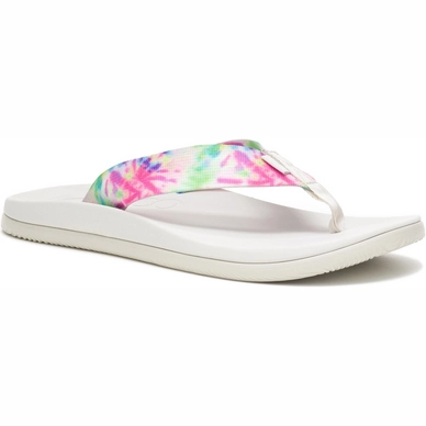 Slipper Chaco Women Chillos Flip Light Tie Dye White