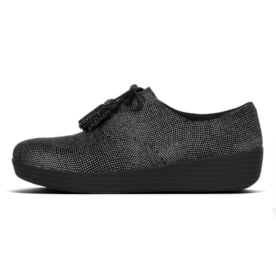 Sneaker FitFlop Classic Tassel Superoxford™ Suede Glimmer Black
