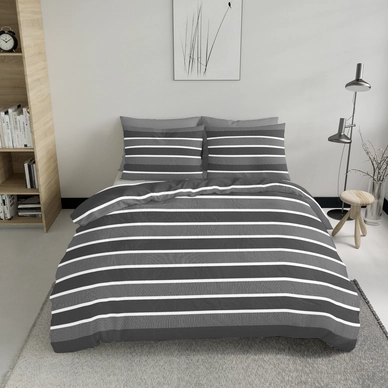 Dekbedovertrek Pierre Cardin Classic Stripe Grey Katoen