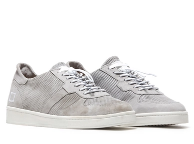 D.A.T.E. Court Perforated Sneaker Gray