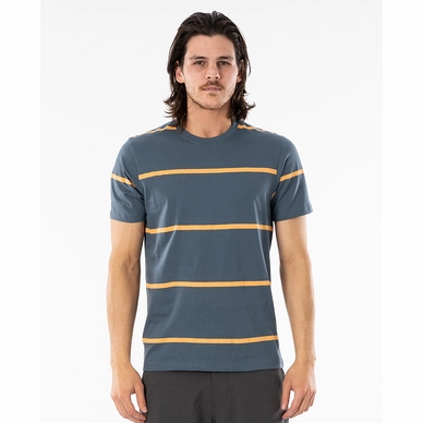 T-Shirt Rip Curl Saltwater Culture Sundown Stripe Tee Washed Navy Herren
