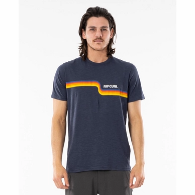 T-Shirt Rip Curl Surf Revival Tee Navy Herren
