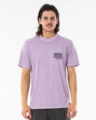 T-Shirt Rip Curl Men Mind Wave Logo Tee Lavender