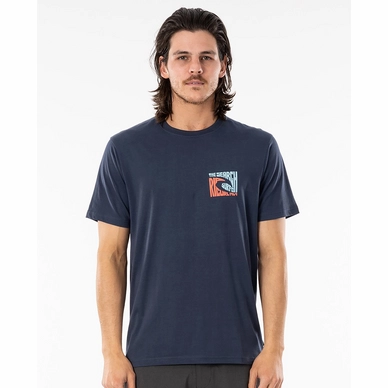T-Shirt Rip Curl Men Icon Cutout Tee Navy