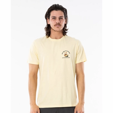 T-Shirt Rip Curl Hommes Endless Search Tee Pale Yellow