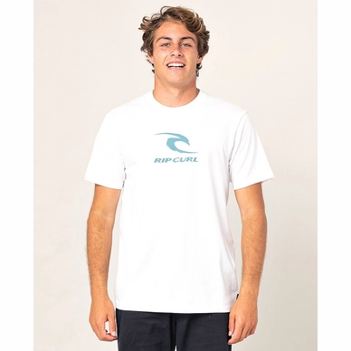 T-Shirt Rip Curl Men Icon Used SS Tee White