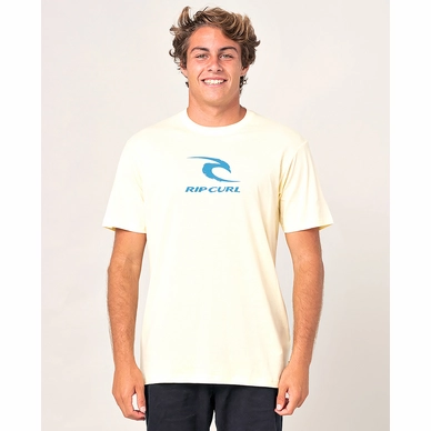 T-Shirt Rip Curl Hommes Icon Used SS Tee Pale Yellow