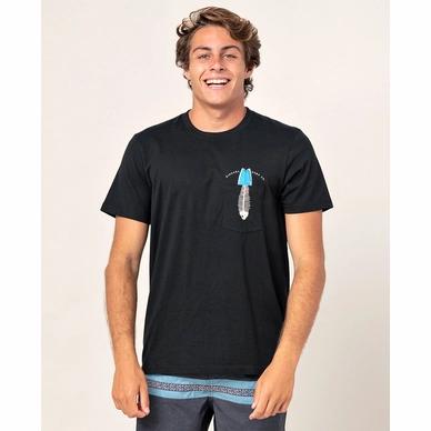 T-Shirt Rip Curl Men In Da Pocket Tee SS Black