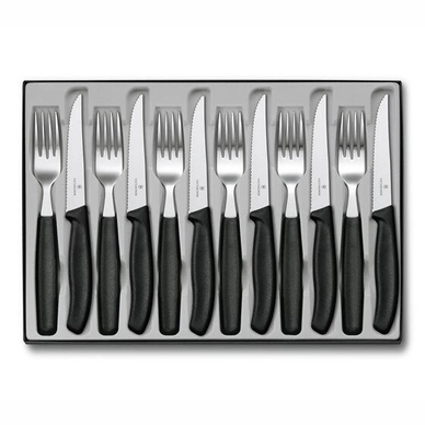 Tafelbestekset Victorinox Swiss Classic Zwart (12-Delig)