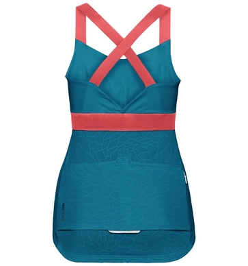 Fietsshirt Odlo Womens Singlet With Integrated Top Ceramicool X Crystal Teal