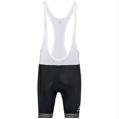 Cycling Shorts Odlo Men Tights Short Suspenders Fujin Black White