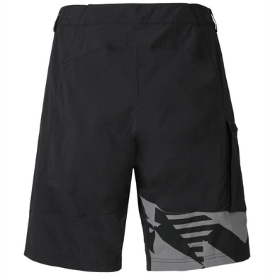 Fietsbroek Odlo Mens Shorts With Inner Brief Morzine Black Allover Print