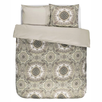 Taies d'oreiller Essenza Cadiz Ecru Satin de Coton (65 x 65 cm)