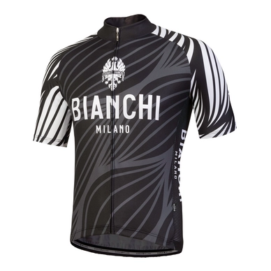 Fietsshirt Bianchi Milano Men Caina Zwart/Wit