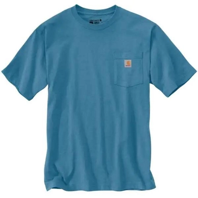 T-Shirt Carhartt Men K87 Pocket Blue Lagoon Heather