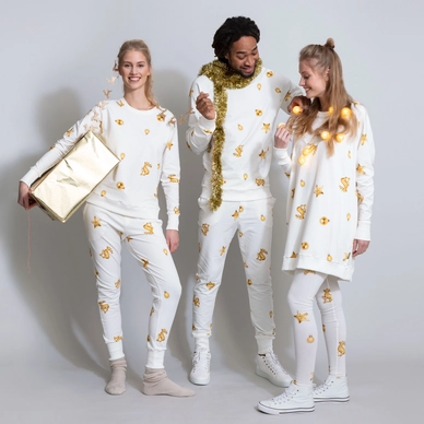 Sweater SNURK Men Christmas Bling White