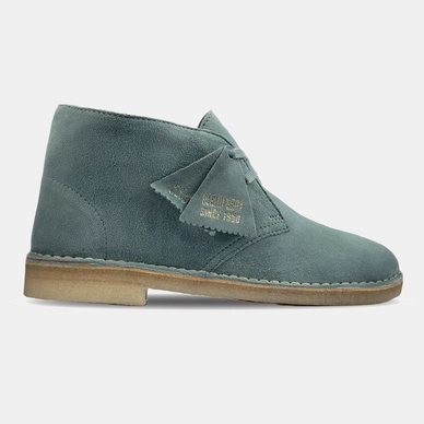 Clarks Originals Desert Boot In Pelle Scamosciata Nera, Donna, Tacco Piatto 2,8 Cm, Taglia 37 EU