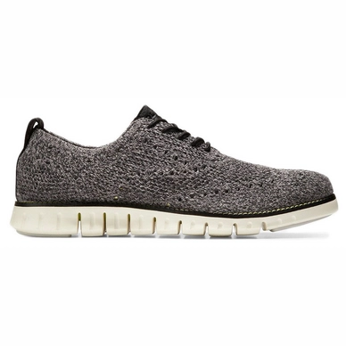 Cole Haan Zerogrand Stitchlite Oxford Black Twisted Knit Safety Yellow Herren