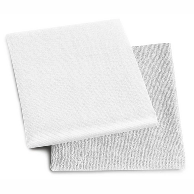 Combiset DDDDD Logo White 2 Keukendoeken + 2 Theedoeken