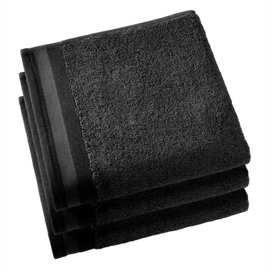Handdoek De Witte Lietaer Contessa Black (50 x 100 cm) (set van 3)
