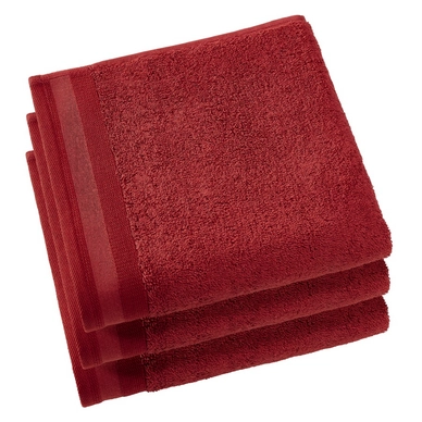 Handdoek De Witte Lietaer Contessa Dark Red (50 x 100 cm) (set van 3)