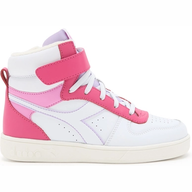 Baskets Diadora Junior Magic Basket Mid Pink Yarrow White