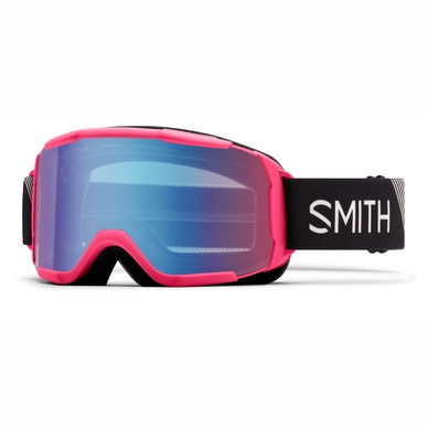 Masque de Ski Smith Daredevil Junior Crazy Pink Strike / Blue Sensor Mirror