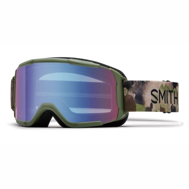 Smith Daredevil Junior Olive Haze Frame Blue Sensor Mirror Skibril