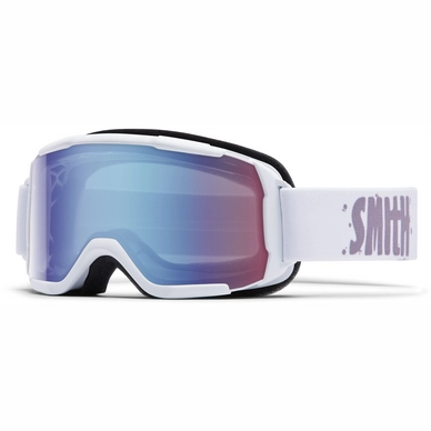 Skibril Smith Daredevil White Frame/Blue Sensor Mirror Lens