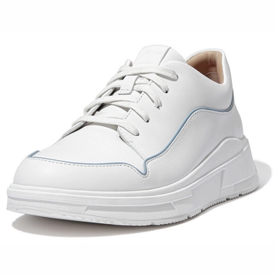 FitFlop Women Freya Sneaker Pop Piping Urban White Blue Fog