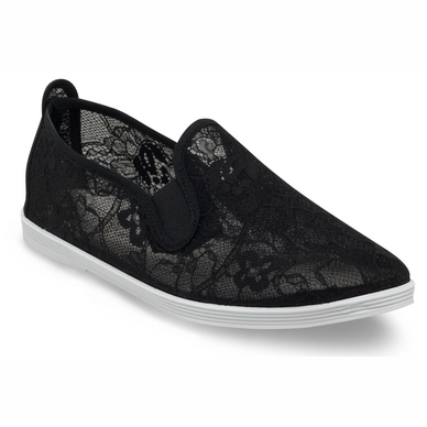 Slipper Damen Flossy Deia Mesh Schwarz