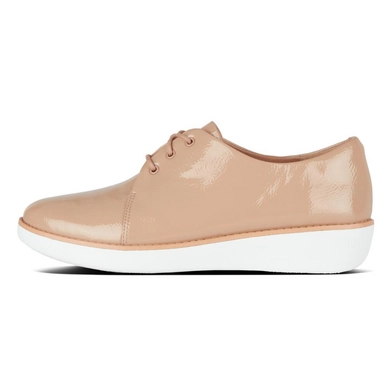 FitFlop Derby™ Crinkle Patent Taupe