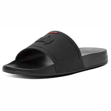 FitFlop Men Iqushion Pool Slides All Black