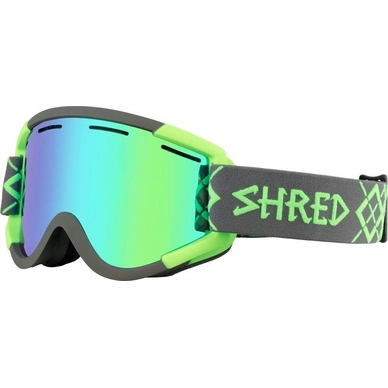 Masque de ski Shred Nastify Bigshow Grey CBL Plasma Grey Neon Green Vert