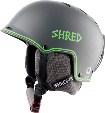 Skihelm Shred Half Brain D-Lux Bigshow Grey Green