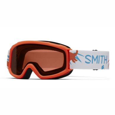 Smith Sidekick Junior Neon Orange Dinos Frame Rose Copper Skibril