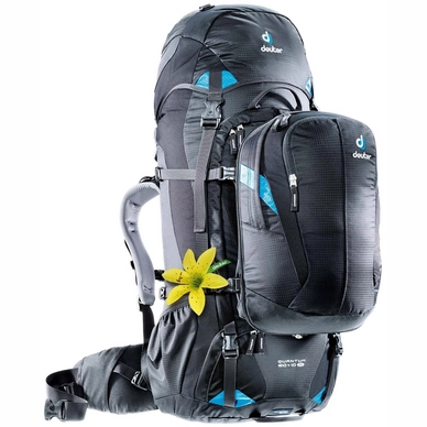 Backpack Deuter Quantum 60 + 10 SL Black Turquoise