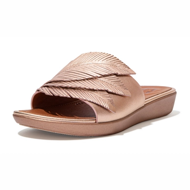 FitFlop Women Sola Feather Slides Rose Gold