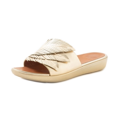 FitFlop Women Sola Feather Slides Platino