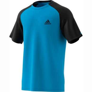 T-shirt Adidas Men Club Color Block Tee Shock Cyan Black
