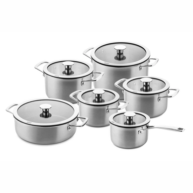 Pannenset Ducq Stainless-Steel (6-Delig)