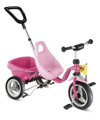 Driewieler Puky Carry Touring Kipper Roze