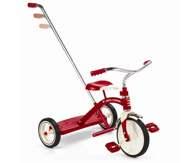 Driewieler RadioFlyer Classic Red Duwstang