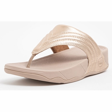 FitFlop Women Walkstar Toe Post Leather Rose Gold