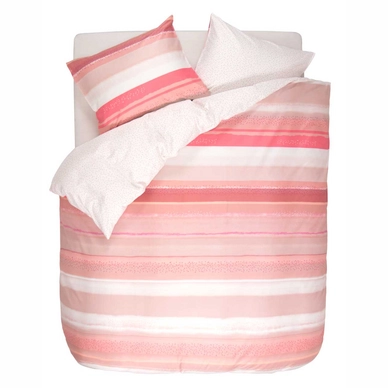 Taies d'oreiller Esprit Krisa Coral pink Satin de Coton (50 x 75 cm)
