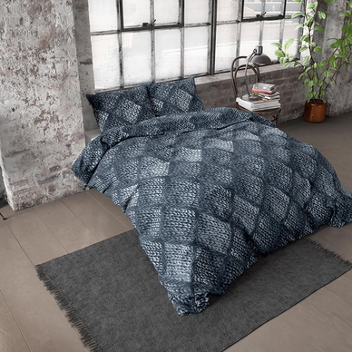 Dekbedovertrek Dreamhouse Alwin Blue Flanel
