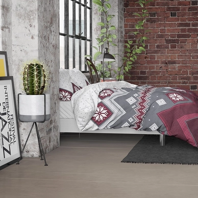 Dekbedovertrek Dreamhouse Nordic Red Flanel_5