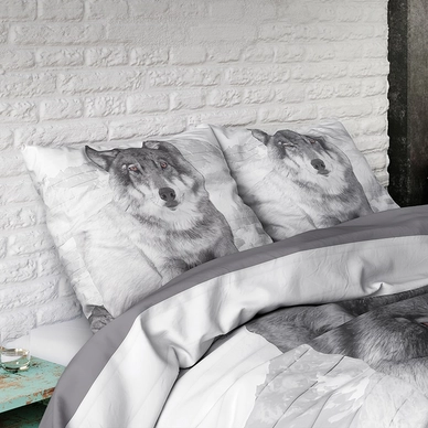 Dekbedovertrek Dreamhouse Wolf Nature Grey Katoen_3
