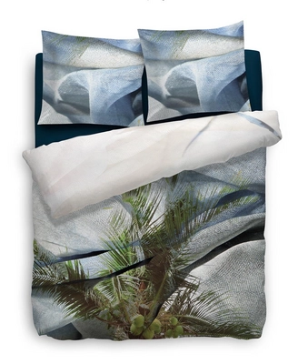 Dekbedovertrek Heckett & Lane Dewy Blauw Satijn