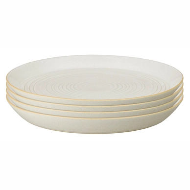 Plate Denby Impression Cream 26 cm (Set of 4)